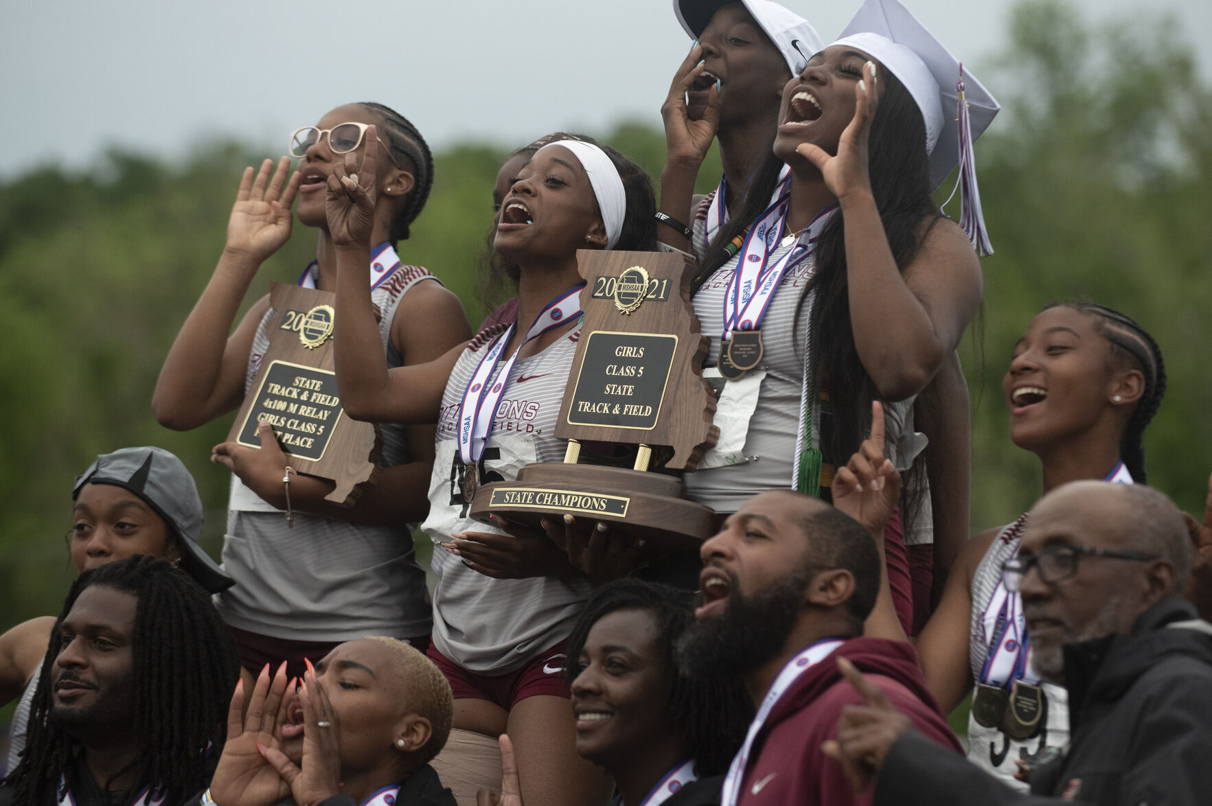 Girls Class 5 state track and field meet